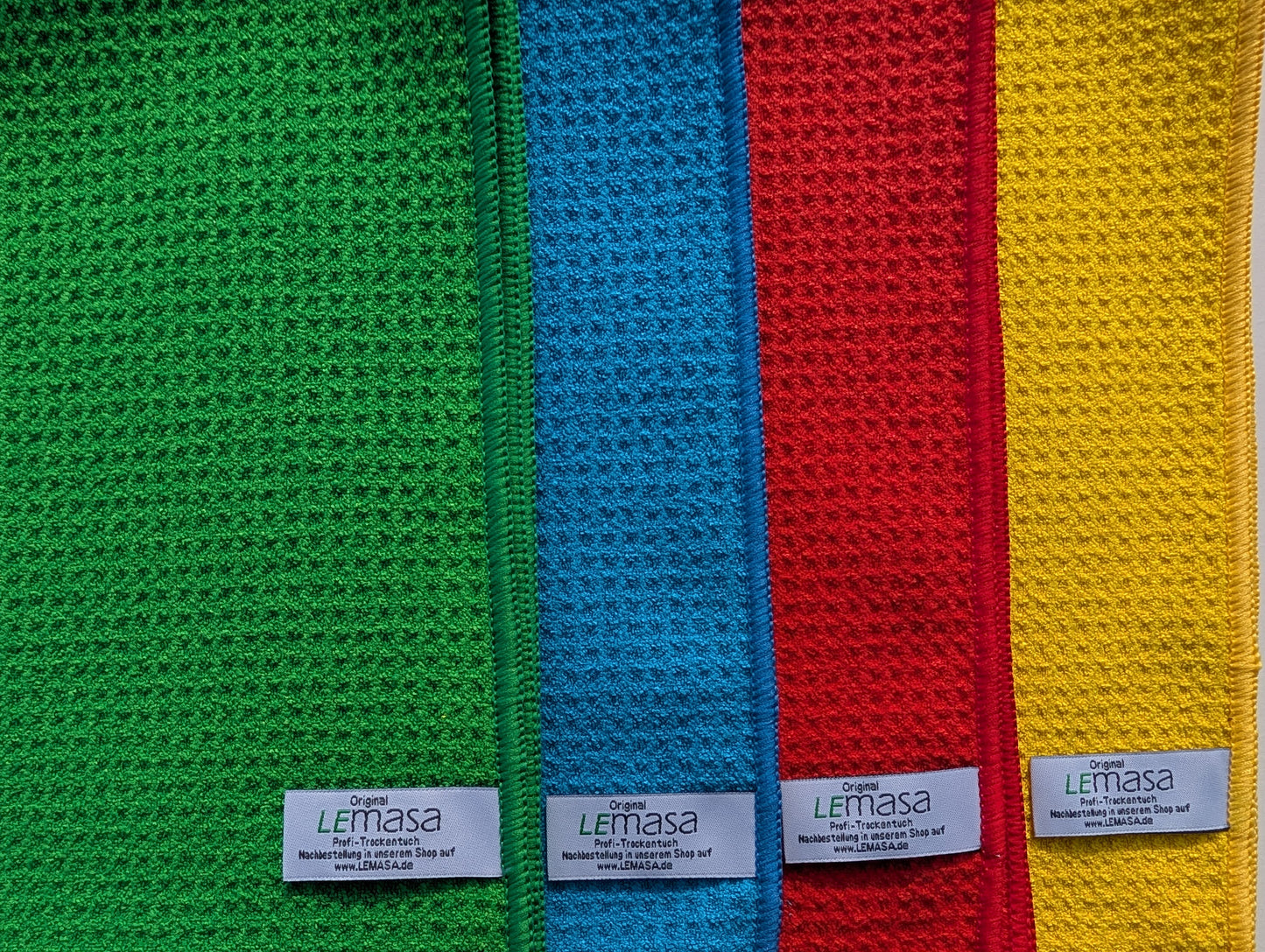 4er Set Profi - Trockentuch 50cm x 60cm (vier Farben im Set)