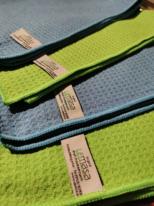 4er Set Profitrockentuch 50x60cm Grün/Blau Geschenk ab 200€
